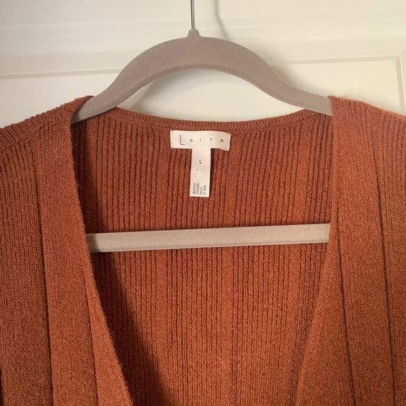 Beautiful Brown Wrap Sweater - Picture 3 of 5